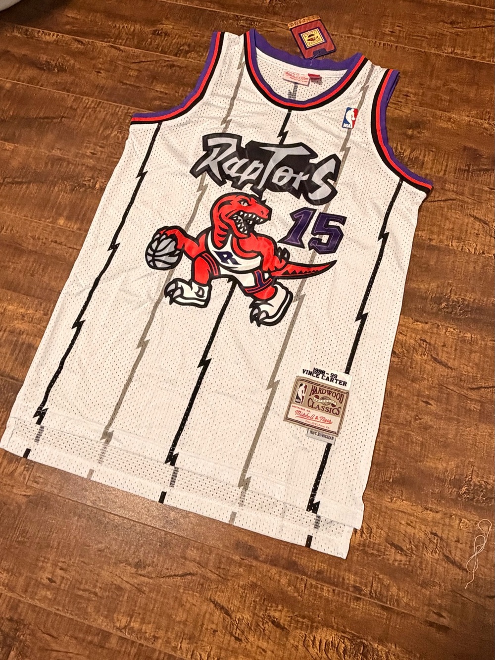 Toronto Raptors Jersey Vince Carter Vintage White